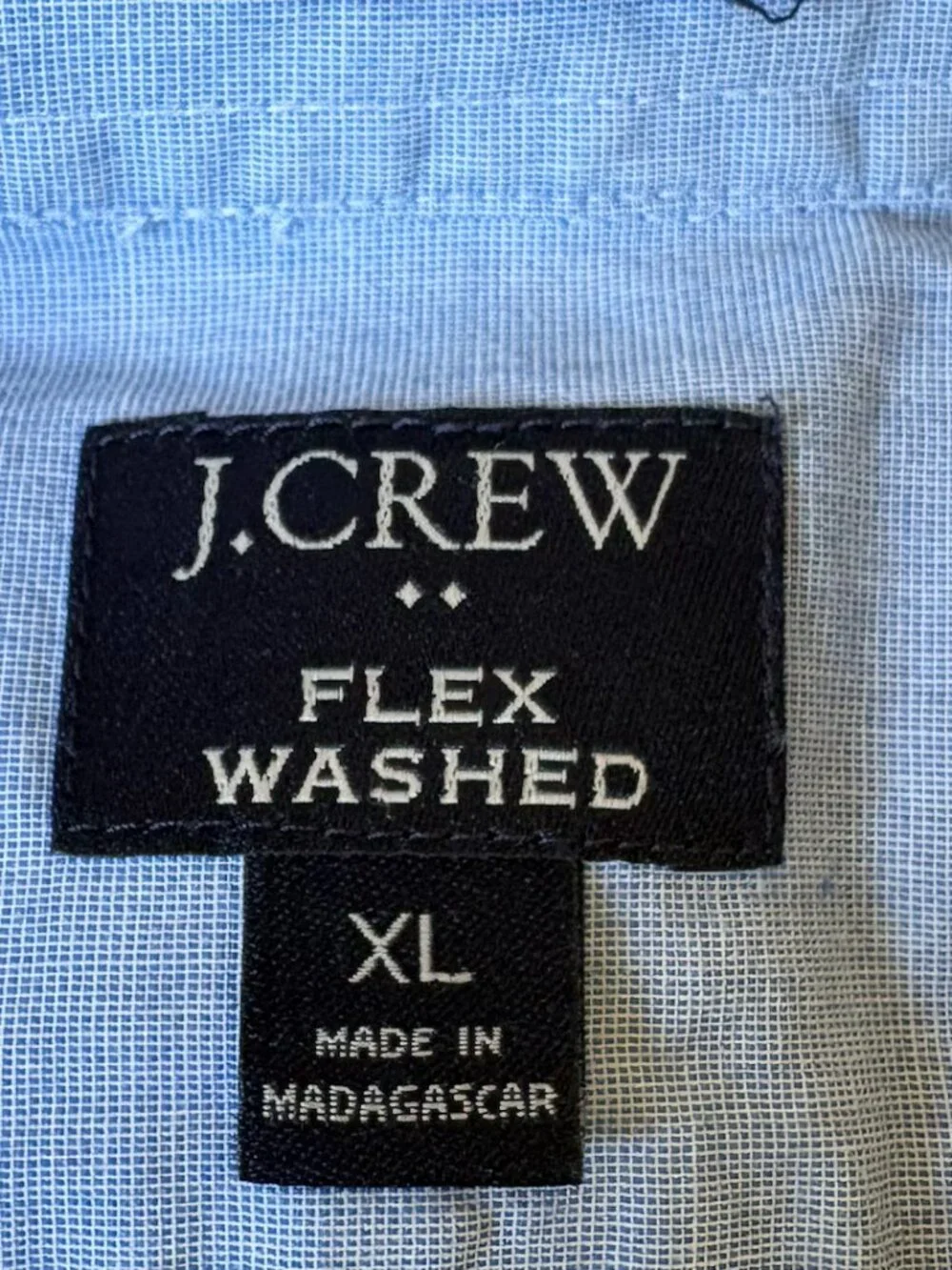 J. Crew Long Sleeve Button Down Blue Shirt Extra Large